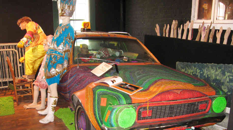 A 1974 Gremlin covered with Mardi Gras beads is part of the auction lot of items from the former Kenner Mardi Gras Museum. The car is expected to draw several bids. A 1974 Gremlin covered with Mardi Gras beads is part of the auction lot of items from the former Kenner Mardi Gras Museum. The car is expected to draw several bids.