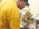 Robby Richardson crafts handmade stirrups for Nettles Country in Madisonville, Texas. The company would like to hire more workers, but can't afford to. Robby Richardson crafts handmade stirrups for Nettles Country in Madisonville, Texas. The company would like to hire more workers, but can't afford to.