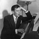 Frank Sinatra at the piano.