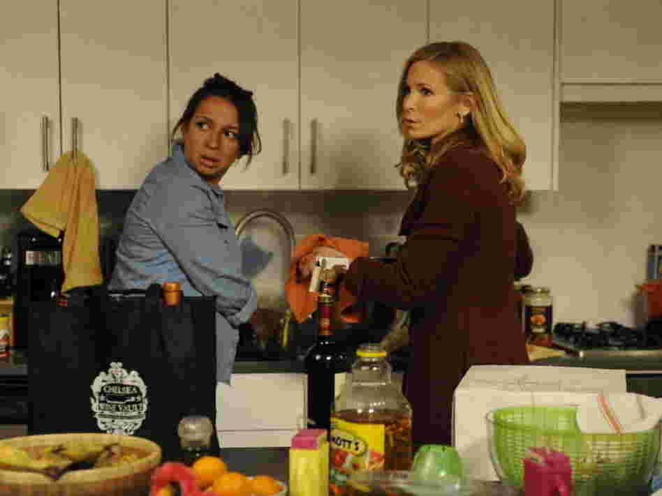 Rudolph (left) plays a mother with several kids who finds it insulting when Sarah (Westfeldt) decides to forgo the "struggle" and "sacrifices" of a committed relationship to have a baby with a close friend. Rudolph (left) plays a mother with several kids who finds it insulting when Sarah (Westfeldt) decides to forgo the "struggle" and "sacrifices" of a committed relationship to have a baby with a close friend.