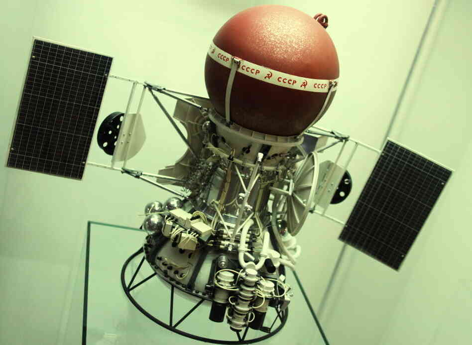 A Russian satellite is displayed at the Memorial Space Museum in Moscow. Russia's once proud space program is now struggling. A Russian satellite is displayed at the Memorial Space Museum in Moscow. Russia's once proud space program is now struggling.