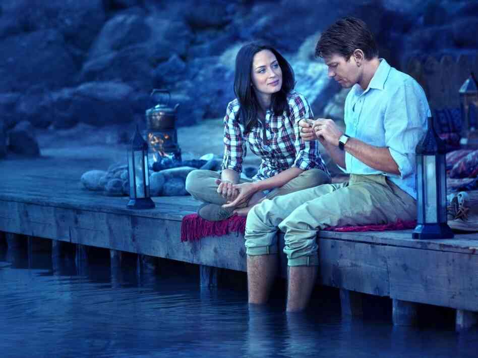 Hooked: Emily Blunt (left) plays the sheik's London liaison, with whom Jones finds himself increasingly fascinated.