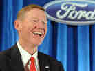 Journalist Bryce Hoffman describes Ford CEO Alan Mulally as an older version of Ron Howard's character from the sitcom Happy Days. Journalist Bryce Hoffman describes Ford CEO Alan Mulally as an older version of Ron Howard's character from the sitcom Happy Days.