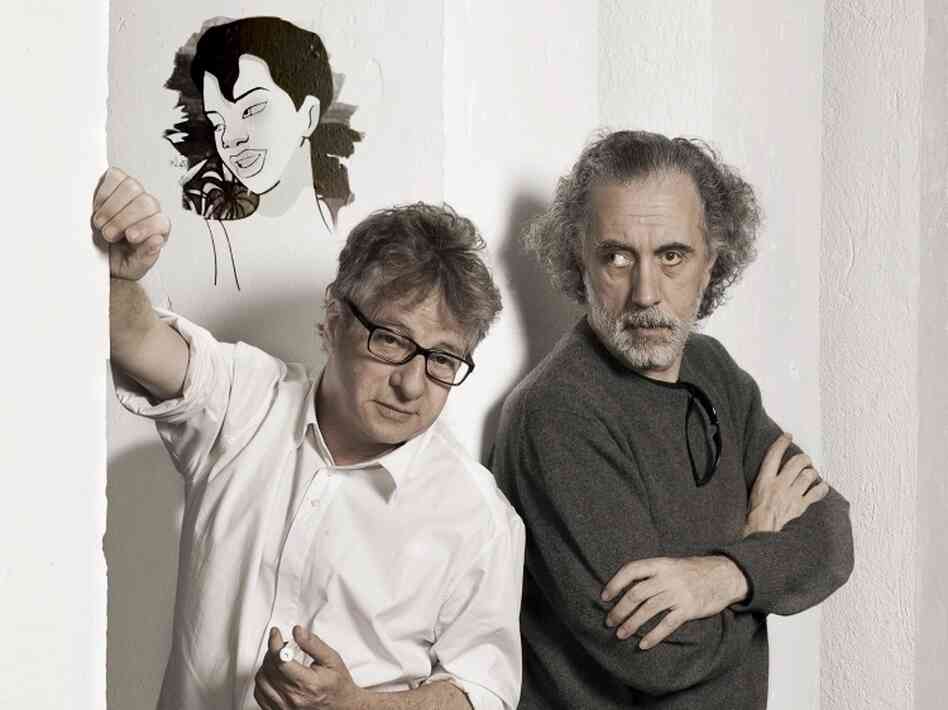 Javier Mariscal (left) and Fernando Trueba directed Chico & Rita along with Tono Errando. 