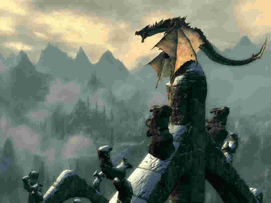 In the popular video game The Elder Scrolls V: Skyrim, the player fights ancient dragons and can learn their secrets in order to harness their powers. In the popular video game The Elder Scrolls V: Skyrim, the player fights ancient dragons and can learn their secrets in order to harness their powers.