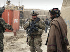 A U.S. soldier, part of the NATO-led International Security Assistance Force, stands outside a military base in Panjwai, Kandahar province, south of Kabul, on Sunday. A U.S. soldier, part of the NATO-led International Security Assistance Force, stands outside a military base in Panjwai, Kandahar province, south of Kabul, on Sunday.