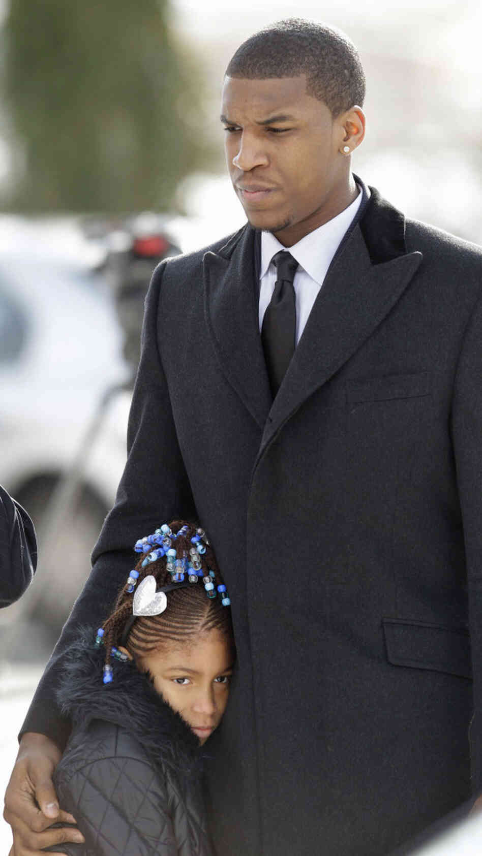 Kansas basketball player Thomas Robinson and his 9-year-old sister, Jayla, arrive for the funeral of their mother, Lisa, on Jan. 27, 2011, at Antioch Baptist Church in Washington, D.C. Robinson's mother and grandparents died within a few weeks of each other. Kansas basketball player Thomas Robinson and his 9-year-old sister, Jayla, arrive for the funeral of their mother, Lisa, on Jan. 27, 2011, at Antioch Baptist Church in Washington, D.C. Robinson's mother and grandparents died within a few weeks of each other.