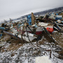 Demolished ships lie strewn about near the fishing port of Minamisanriku town, in Miyagi prefecture, northeastern Japan, Feb. 23, 2012. The local fisherman's union says last year's tsunami wiped out 90 percent of local fishing boats. Demolished ships lie strewn about near the fishing port of Minamisanriku town, in Miyagi prefecture, northeastern Japan, Feb. 23, 2012. The local fisherman's union says last year's tsunami wiped out 90 percent of local fishing boats.