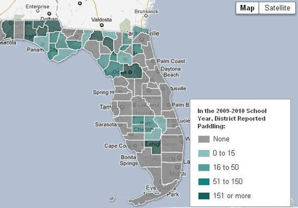 Mapping Corporal Punishment in Florida Schools