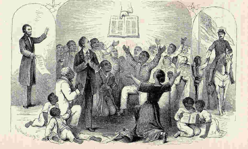 Richardson's 1865 woodcut Proclamation Emancipation Richardson's 1865 woodcut Proclamation Emancipation