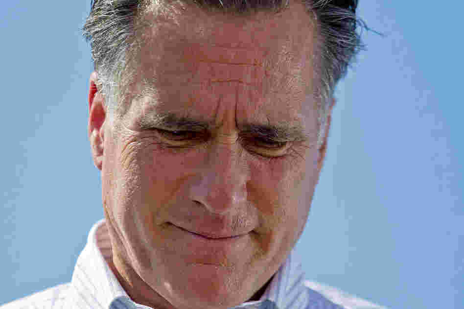 Mitt Romney speaks at a campaign stop in Kirkwood, Missouri. Romney lost primaries in both Mississppi and Alabama on Tuesday to Rick Santorum. 