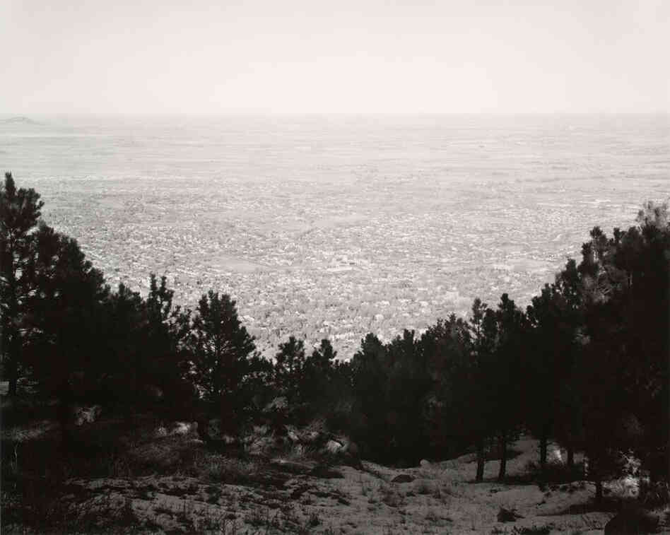 Northeast from Flagstaff Mountain, Boulder County, Colorado, 1975