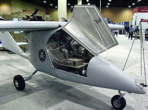 A drone aircraft is displayed at a border security trade show held this month in Phoenix. A drone aircraft is displayed at a border security trade show held this month in Phoenix.
