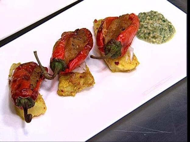 Lahori Fish with Imli Pesto, a Pakistani dish. 