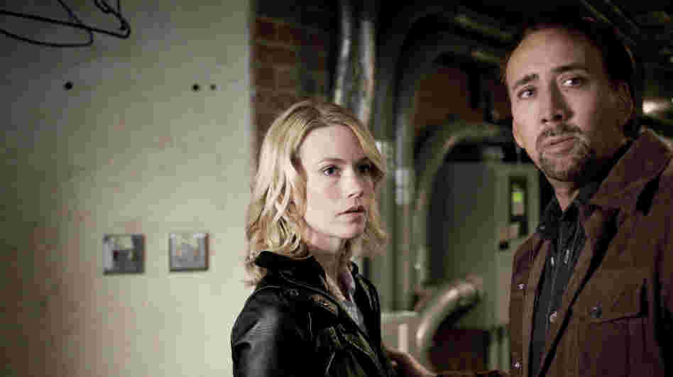 Quid Pro Quo: High-school English teacher Will Gerard (Nicholas Cage) and his wife Laura (January Jones) dodge the operatives of a shadowy New Orleans vigilante organization after Will makes a deadly deal with a mysterious man. Quid Pro Quo: High-school English teacher Will Gerard (Nicholas Cage) and his wife Laura (January Jones) dodge the operatives of a shadowy New Orleans vigilante organization after Will makes a deadly deal with a mysterious man.