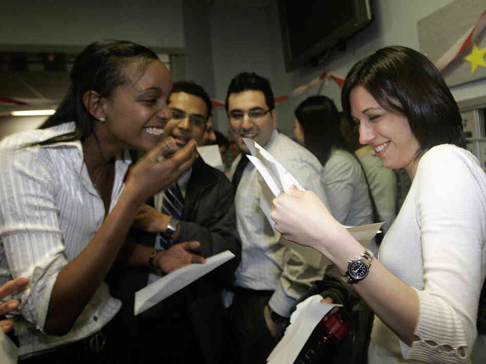 Boston University medical students Miriam Shiferaw, left, and Nawal Momani, right, check letters together to find out where they have been accepted for their residency during the Match Day at BU Medical School in Boston, Thursday, March, 15, 2007. We'll talk today about the pressure and drama of match day. Boston University medical students Miriam Shiferaw, left, and Nawal Momani, right, check letters together to find out where they have been accepted for their residency during the Match Day at BU Medical School in Boston, Thursday, March, 15, 2007. We'll talk today about the pressure and drama of match day.