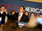 Rick Santorum addresses supporters on Tuesday in Lafayette, La. Rick Santorum addresses supporters on Tuesday in Lafayette, La.