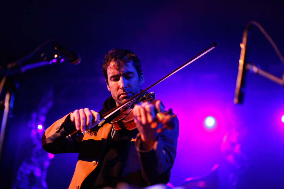The violinist Andrew Bird — also a composer, and singer and accomplished whistler — headlined NPR Music's SXSW Showcase. He performed largely from his new album, Break It Yourself, but also found space for older classics.