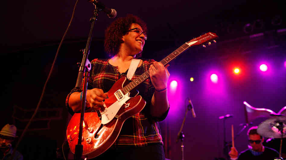 Brittany Howard of Alabama Shakes won over the crowd at Stubbs — as well as NPR Music's crew — during the band's set at SXSW in Austin, Texas. 