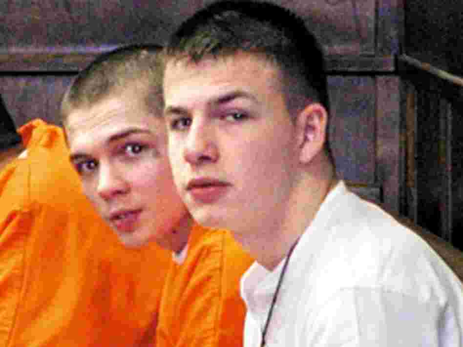 Evan Miller (in the white shirt) was sentenced to life in prison for a crime he committed when he was 14.