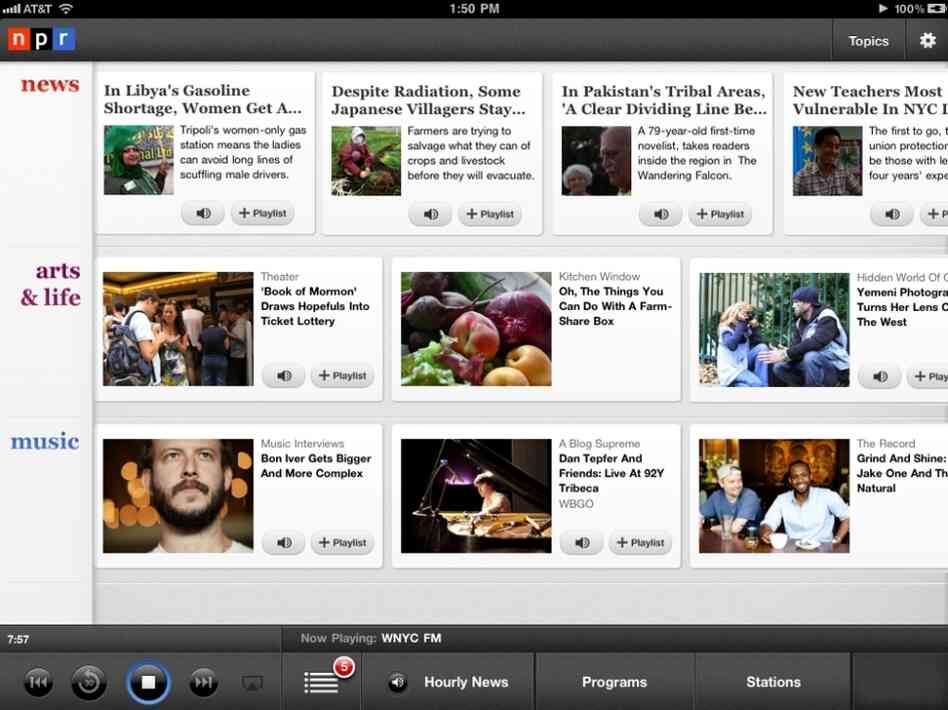 NPR News iPad App NPR News iPad App
