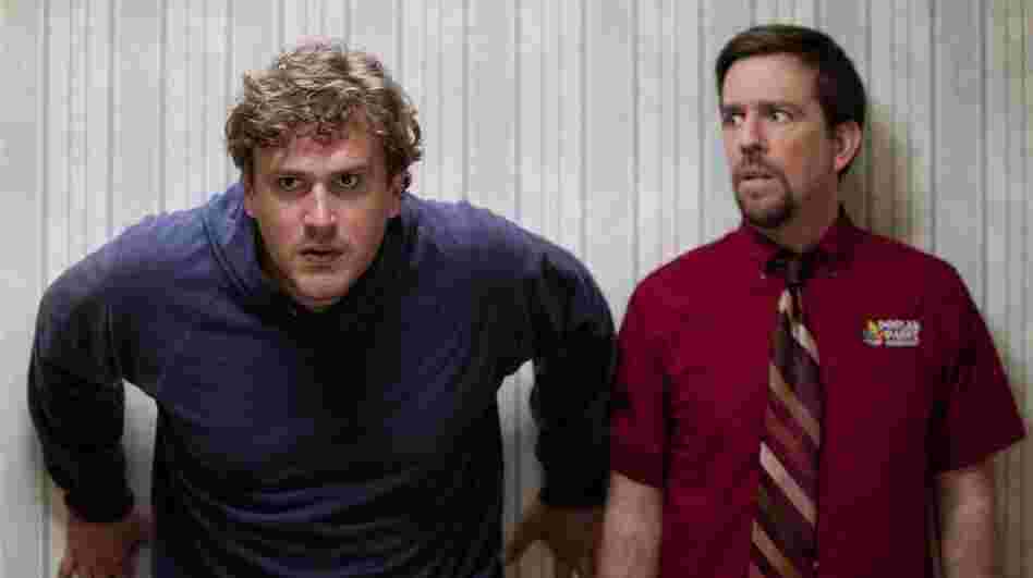After leaving his mother's basement, Jeff (Jason Segel, left) encounters his brother Pat (Ed Helms), who fears that his wife (Judy Greer) is having an affair. After leaving his mother's basement, Jeff (Jason Segel, left) encounters his brother Pat (Ed Helms), who fears that his wife (Judy Greer) is having an affair.
