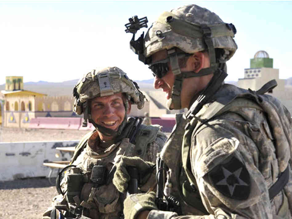 Staff Sgt. Robert Bales (left), the U.S. soldier who allegedly shot and killed 16 civilians in Afghanistan, at the National Training Center in Fort Irwin, Calif., on Aug. 23.
