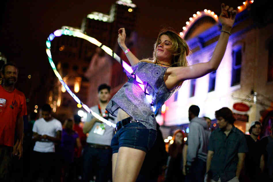 SXSW: Where glow-in-the-dark hula-hooping is considered sport.