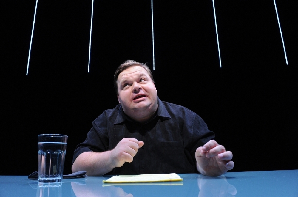 Mike Daisey in a scene from "The Agony and The Ecstasy of Steve Jobs."
