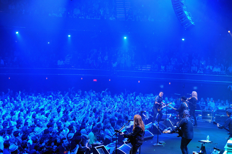Late Thursday night, Bruce Springsteen and the retooled E Street Band ripped through a nearly three-hour "secret" concert at the Moody Theater, the new home of Austin City Limits. Ever the showman, Springsteen crowd-surfed.