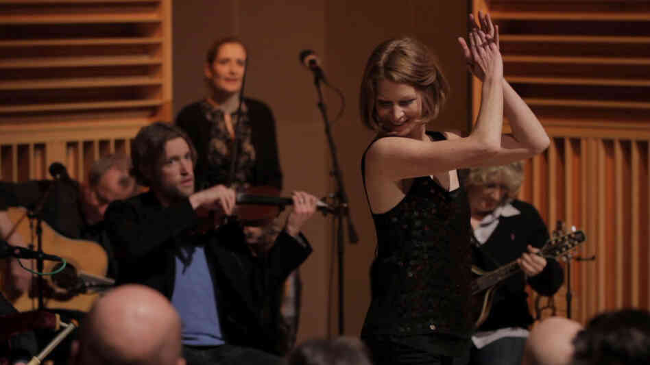 Celtic dancer Cara Butler wows the Fraser crowd with her steps.
