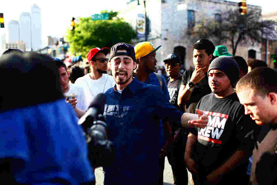 Travis Sethman from Denver, freestyles with his group The FAMM.