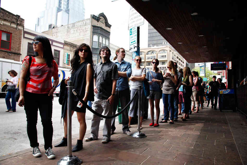 Can't tell if line to NPR Music's day party at The Parish or SXSW fashion show.
