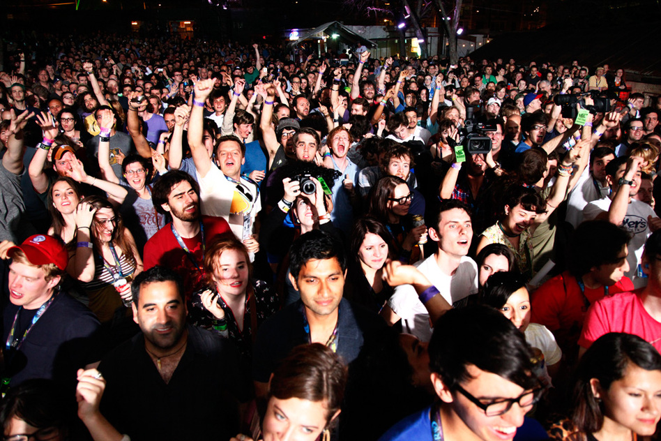 "This side of the room dances like Avatar was actually good. This side of the room dances like the mom in the movie Big." OK, Dan Deacon!