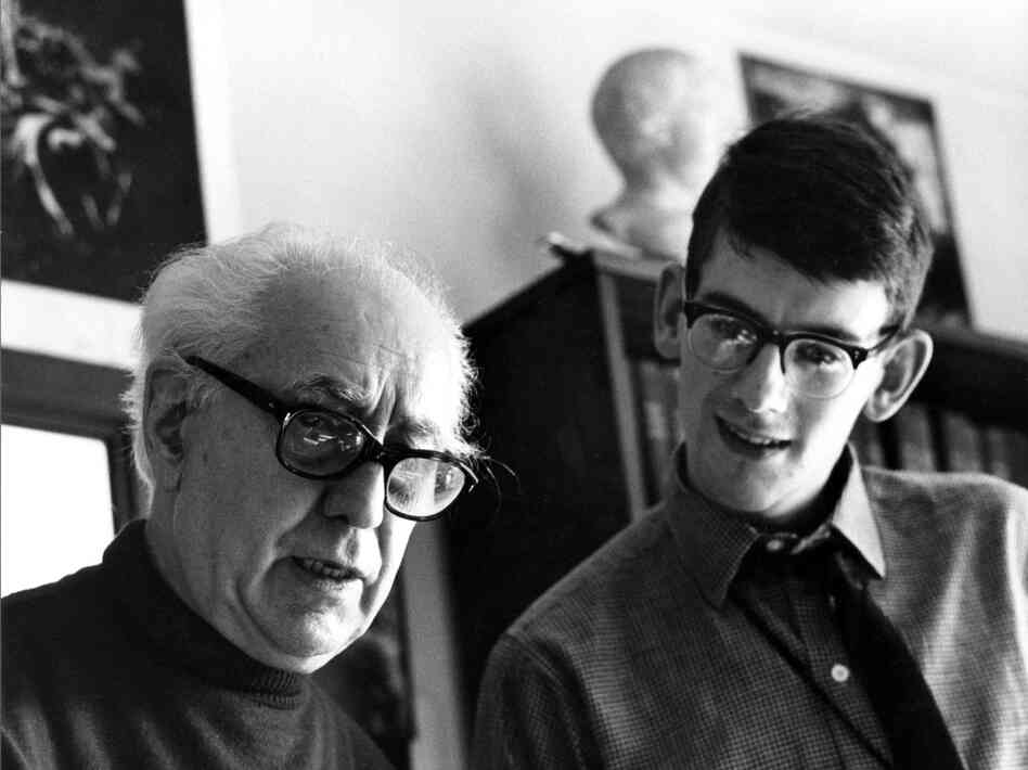 Gance (left) with Brownlow in 1967. Brownlow began hunting for lost footage of Napoleon while still in school in the 1950s. Gance (left) with Brownlow in 1967. Brownlow began hunting for lost footage of Napoleon while still in school in the 1950s.
