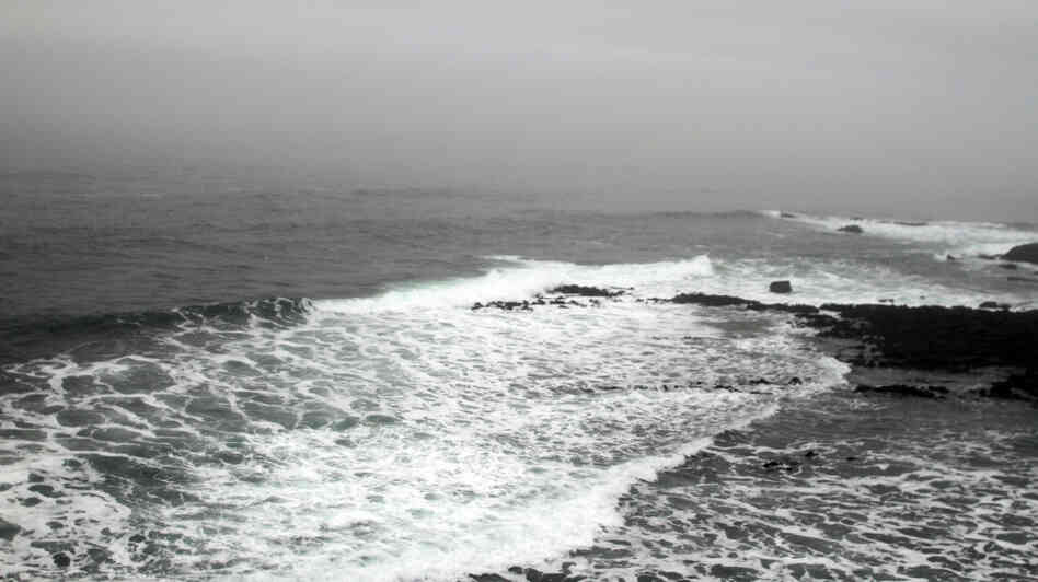 A view of the ocean from the Burren in County Clare, Ireland A view of the ocean from the Burren in County Clare, Ireland