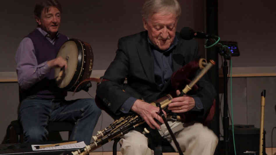 The Chieftains' Old Guard, making music for 50 years:  Kevin Conneff and Paddy  Moloney.