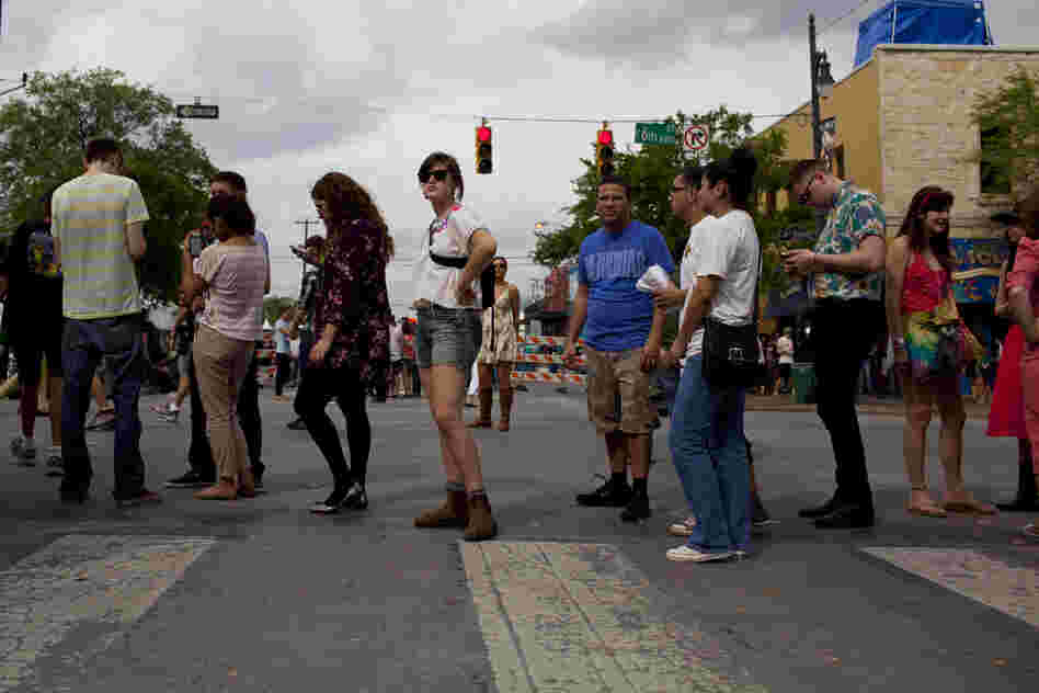 "Really, it's more of a queue than a line."