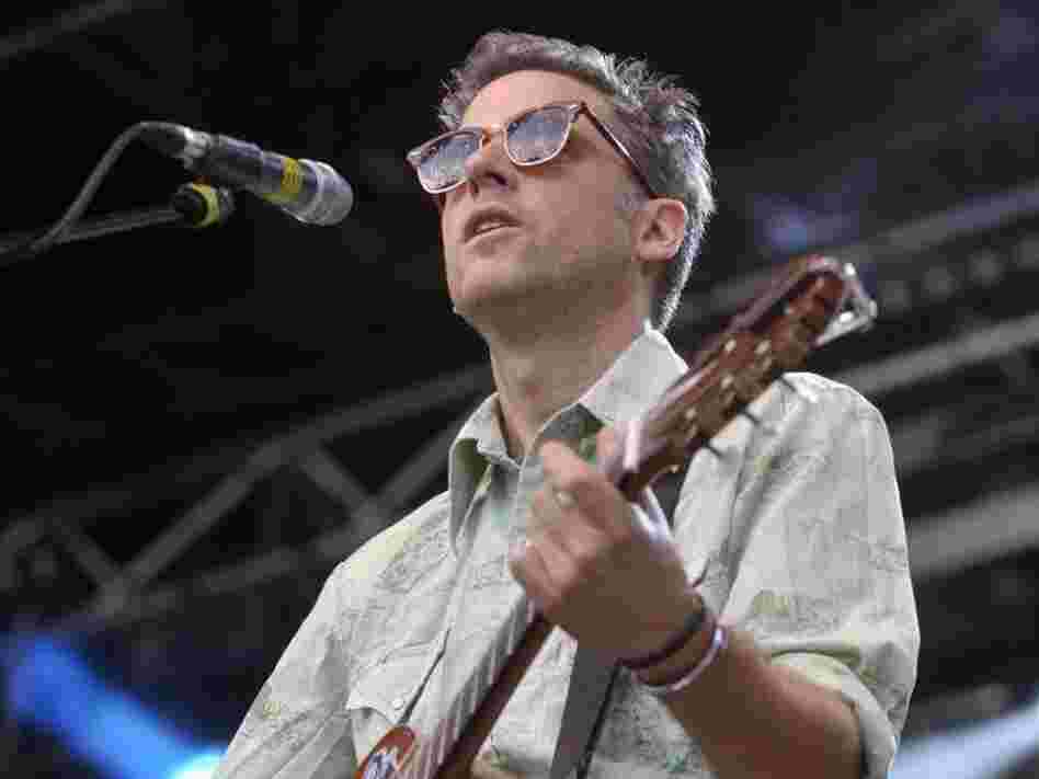 Calexico singer Joey Burns performs on the main stage during the 18th Rock Oz'Arenes festival in Avenches, Switzerland, in 2009.