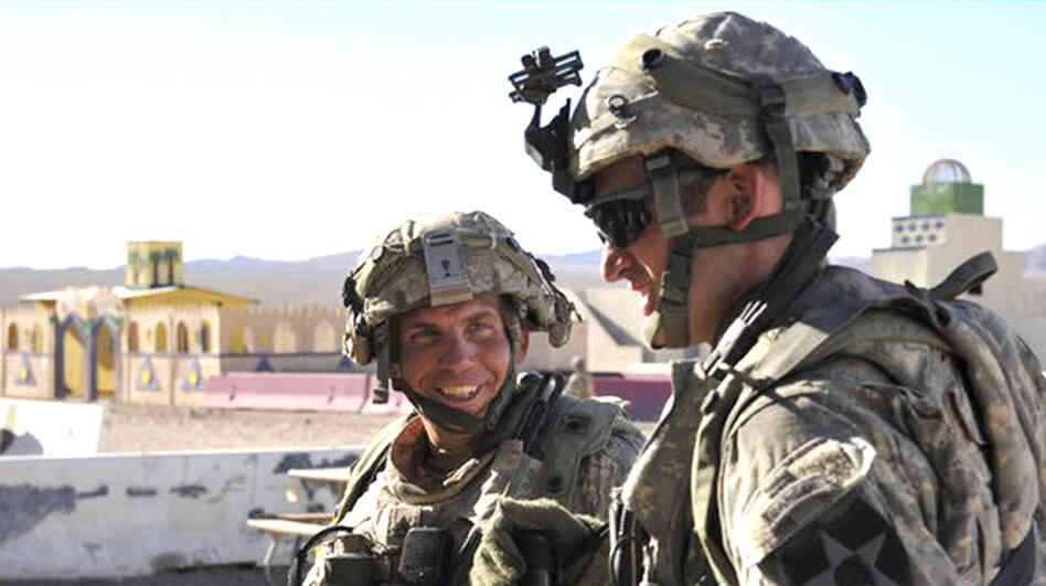 Staff Sgt. Robert Bales (left), the U.S. soldier who allegedly shot and killed 16 civilians in Afghanistan, at the National Training Center in Fort Irwin, Calif., on Aug. 23.