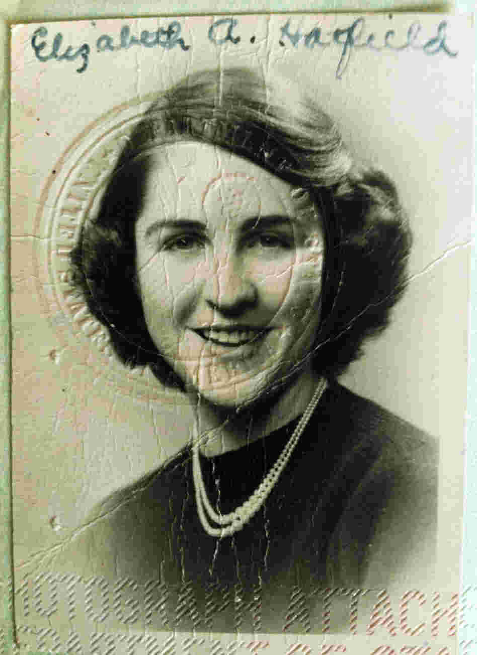Betty Werther's passport photo from 60 years ago.
