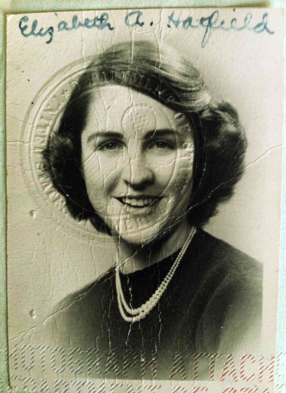 Betty Werther's passport photo from 60 years ago.