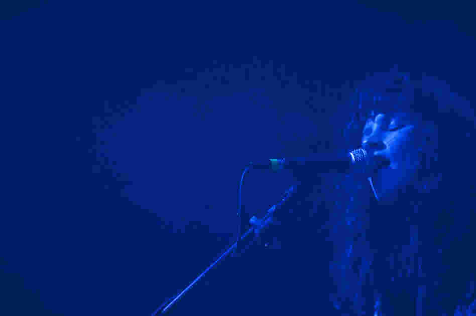 Molly Hamilton's haunting croon enveloped the Captured Tracks showcase on Saturday with her band, Widowspeak.