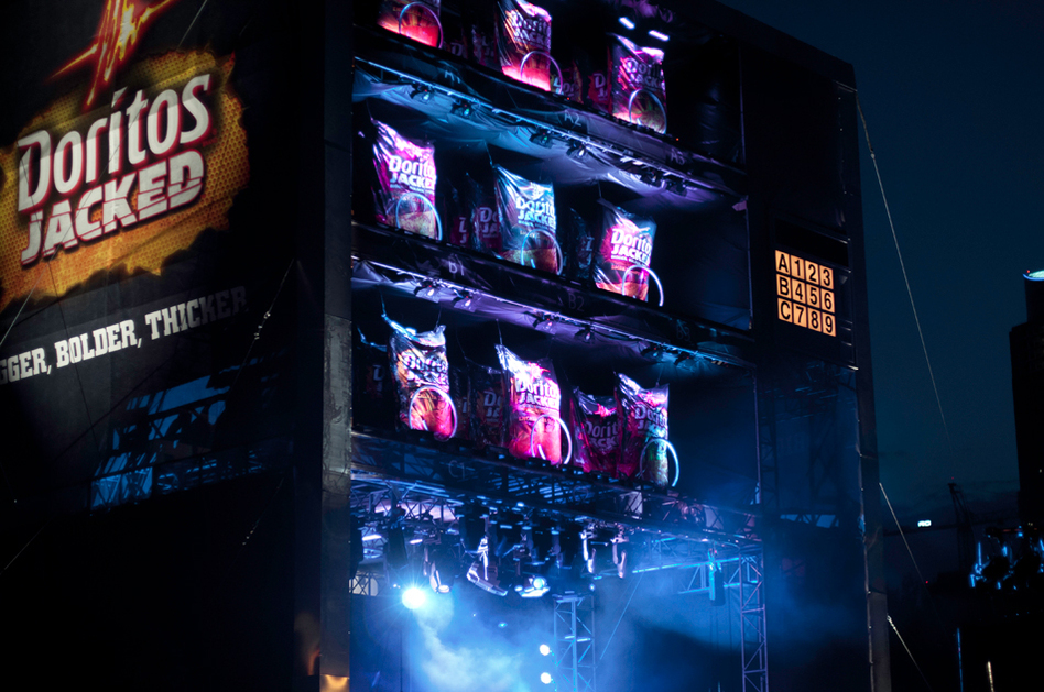 Like Nero before his coliseum, if a band just wasn't cutting it, the giant vending machine doubling as a stage dispensed giant bags of Doritos on emaciated indie-rockers below.