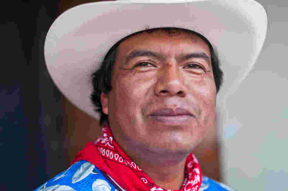 Huichol artist at SXSW.