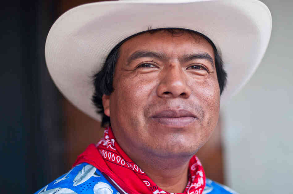 Huichol artist at SXSW.