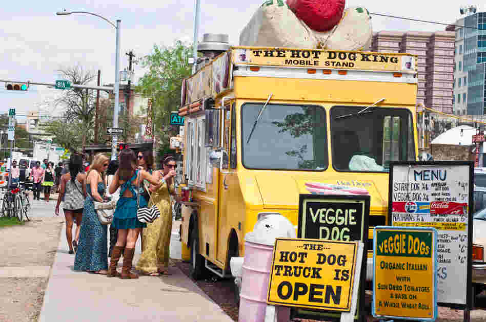Well, at least this food truck offers some vegetables.