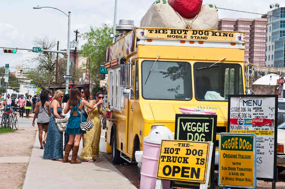 Well, at least this food truck offers some vegetables.