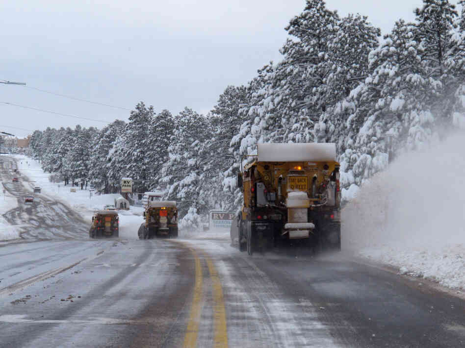 Winter's Last Stand Arizona Is Pummeled By Snow The TwoWay NPR