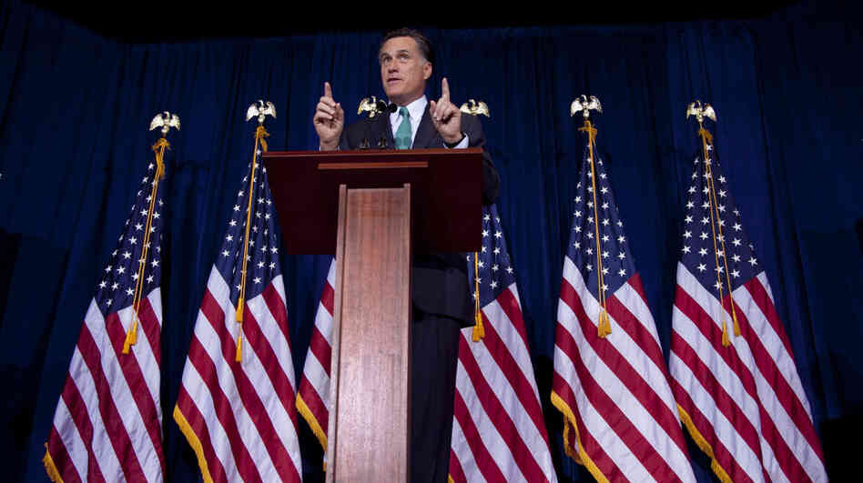 Mitt Romney speaks at the University of Chicago on Monday.